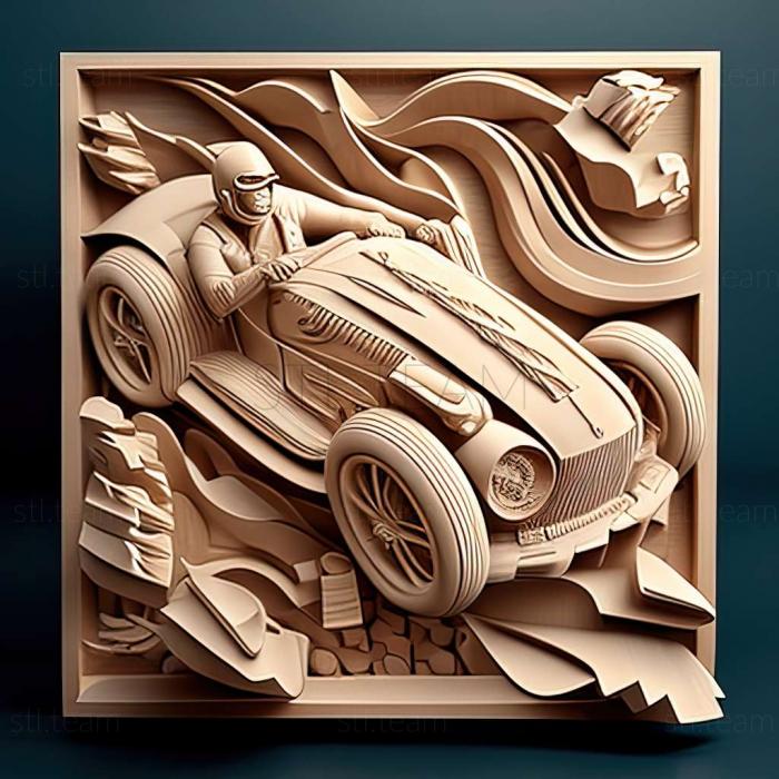3D model X Motor Racing game (STL)